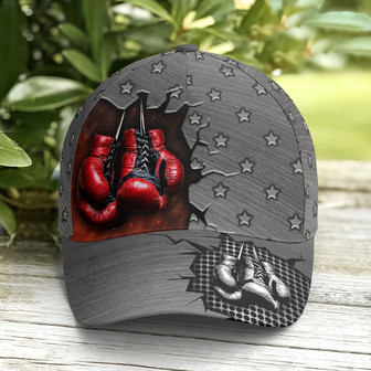 Boxing Metallic Style Star Pattern Baseball Cap Classic Cap For Boxing Player Boxing Lover Gifts - Monsterry