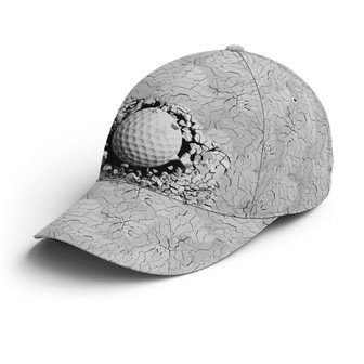 Golf Ball Breaking Pattern Baseball Cap - Monsterry