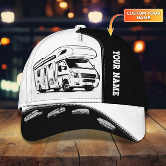 Personalized All Over Print Baseball Camping Cap, Classic Camping Cap Hat, Camping Hat, Camp Cap - Monsterry