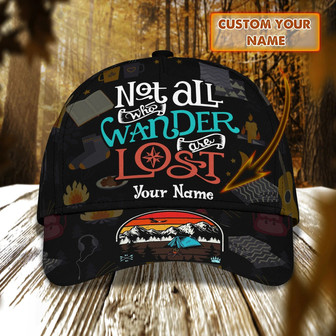 Personalized Funny Camping Cap, Camping Hat For Camper, Camping Accessory - Monsterry