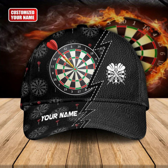 Personalized Name Darts Classic Cap, Gift for Dart Lover, Perfect Cap for Men Women - Monsterry