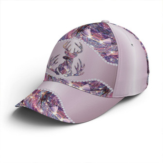 Purple Metallic Style Deer Hunting Baseball Cap - Monsterry