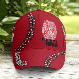 Red Cap It Is In My DNA For Baseball Lovers - Monsterry