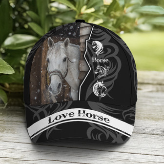 White Horse Cool Baseball Cap - Monsterry