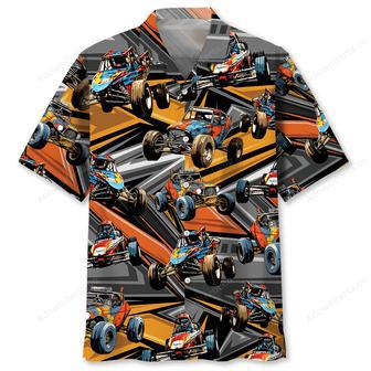 Abstract Quarter Midget Race Car Hawaiian Shirt | Newhawaiianshirts AU