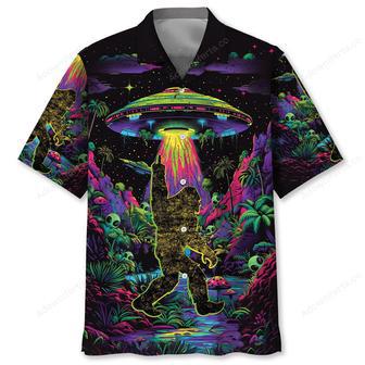 Alien Bigfoot Night Hawaiian Shirt | Newhawaiianshirts AU