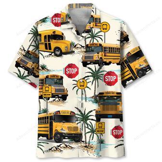 Aloha School Bus Hawaiian Shirt | Newhawaiianshirts UK