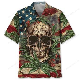 America Skull Hawaiian Shirt | Newhawaiianshirts UK