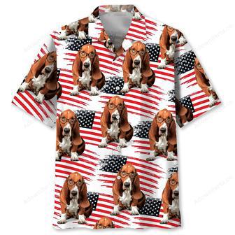 American Basset Hound Hawaiian Shirt | Newhawaiianshirts UK