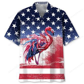 American Flamingo Hawaiian Shirt | Newhawaiianshirts AU