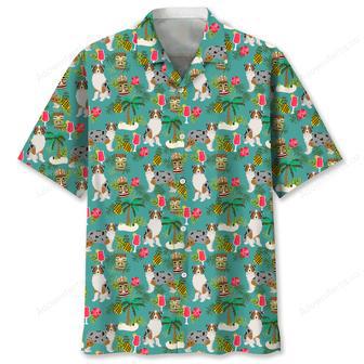 Australian Shepherd Hawaiian Beach Hawaiian Shirt | Newhawaiianshirts AU