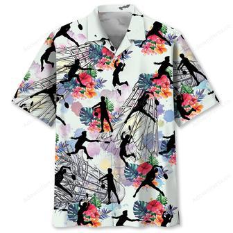 Badminton Tropical Flower Hawaiian Shirt | Newhawaiianshirts