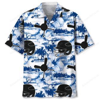 Baseball Blue Nature Hawaiian Shirt | Newhawaiianshirts UK