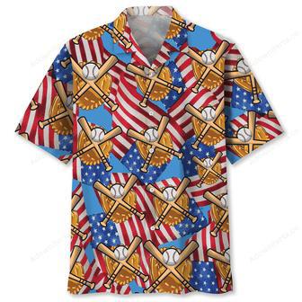 Baseball USA Hawaiian Shirt | Newhawaiianshirts UK