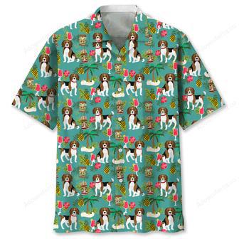 Beagle Hawaiian Beach Hawaiian Shirt | Newhawaiianshirts UK