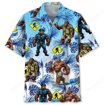 Bigfoot Crossing Hawaiian Shirt | Newhawaiianshirts UK