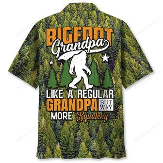 Bigfoot Grandpa Like A Regular Grandpa But Way More Squatchy Hawaiian Shirt | Newhawaiianshirts