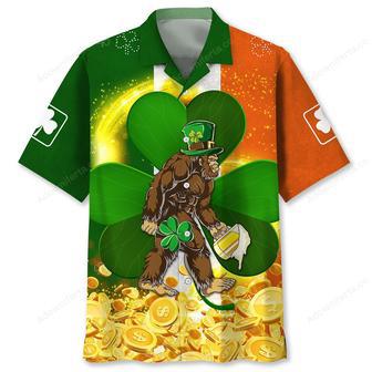 Bigfoot Irish St.Patrick Day Hawaiian Shirt | Newhawaiianshirts UK