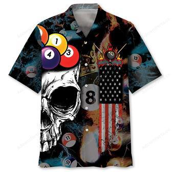 Billiard Skull Hawaiian Shirt | Newhawaiianshirts UK