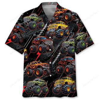 Black Monster Truck Hawaiian Shirt | Newhawaiianshirts AU