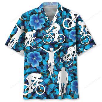 Blue Light Cycling Hawaiian Shirt | Newhawaiianshirts UK