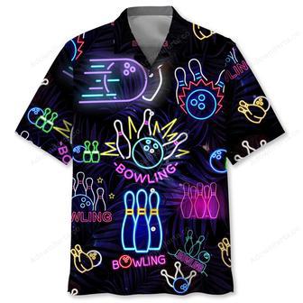 Bowling Neon Hawaiian Shirt | Newhawaiianshirts UK