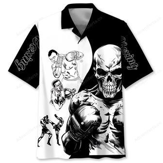 Boxing Skull Hawaiian Shirt | Newhawaiianshirts UK