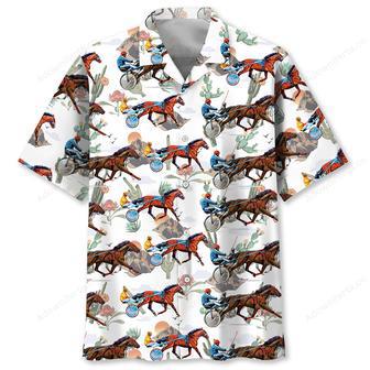 Cactus Horse Harness Racing Hawaiian Shirt | Newhawaiianshirts DE