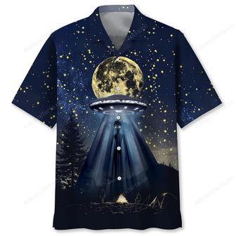 Camping Alien At Campsite Hawaiian Shirt | Newhawaiianshirts UK