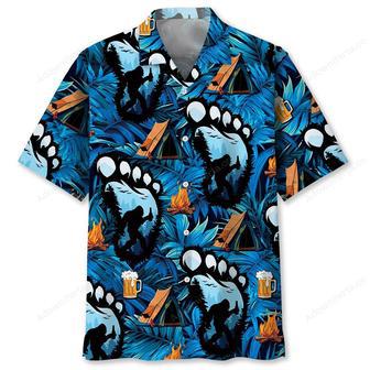 Camping Bigfoot Beer Hawaiian Shirt | Newhawaiianshirts DE