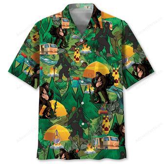 Camping Bigfoot Hawaiian Shirt | Newhawaiianshirts UK