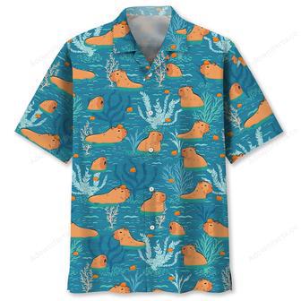 Capybara Orange Hawaiian Shirt | Newhawaiianshirts DE