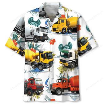 Colorful Concrete Mixer Truck Hawaiian Shirt | Newhawaiianshirts UK