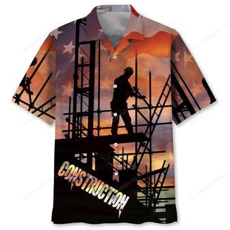 Construction Worker Of July Proud Hawaiian Shirt | Newhawaiianshirts DE