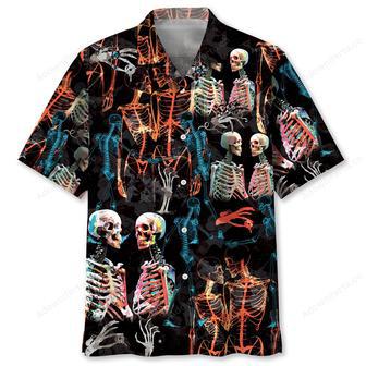 Creepy Skeleton Halloween Hawaiian Shirt | Newhawaiianshirts UK