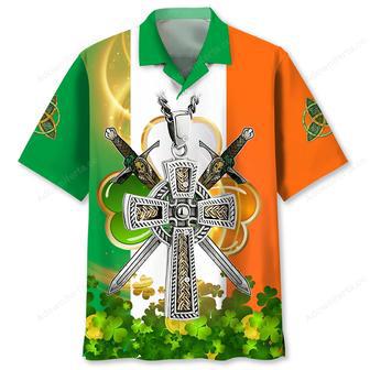 Cross St.Patrick Day Hawaiian Shirt | Newhawaiianshirts UK