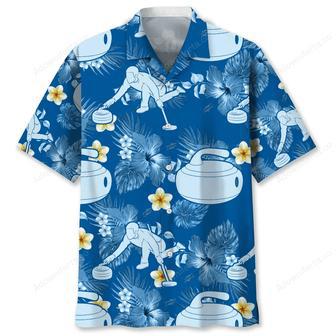 Curling Blue Nature Hawaiian Shirt | Newhawaiianshirts UK