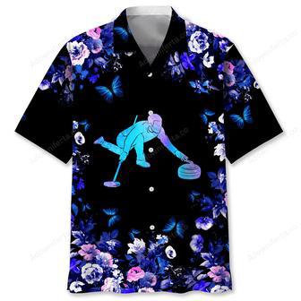 Curling Hawaiian Nature Hawaiian Shirt | Newhawaiianshirts UK