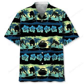 Curling Nature Beach hawaiian shirt | Newhawaiianshirts AU