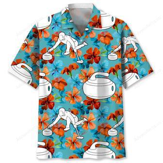 Curling Nature Tropical Hawaiian Shirt | Newhawaiianshirts DE