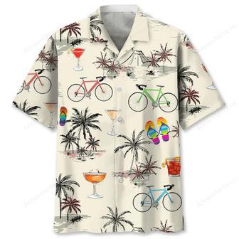 cycling beach coconut hawaiian shirt | Newhawaiianshirts CA