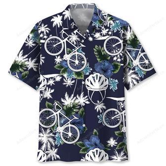 Cycling Blue Nature Hawaiian Shirt | Newhawaiianshirts UK