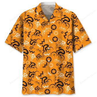 Cycling Orange Hawaiian Shirt | Newhawaiianshirts DE