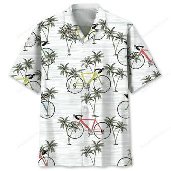 Cycling White Coconut Hawaiian Shirt | Newhawaiianshirts AU