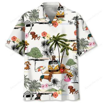 Dachshund Beach Funny Hawaiian Shirt | Newhawaiianshirts AU