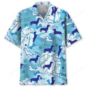 Dachshund Blue Hawaiian Shirt | Newhawaiianshirts UK