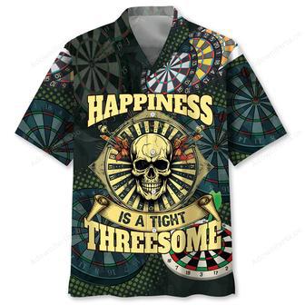 Dart Skull Happiness Hawaiian Shirt | Newhawaiianshirts DE