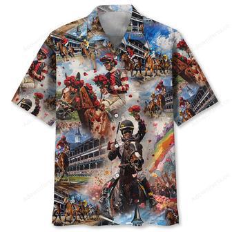 Derby Horse Racing Winner Hawaiian Shirt | Newhawaiianshirts UK