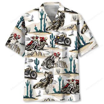 Desert Flat-Track Bike Racing Hawaiian Shirt | Newhawaiianshirts DE