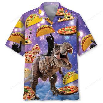 Dinosaur Pizza Cat Hawaiian Shirt | Newhawaiianshirts UK